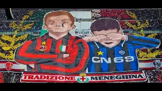 La Curva Sud Milano nel Derby contro i piangina