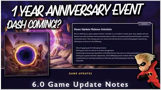 1 YEAR ANNIVERSARY EVENT! - DASH IS COMING?! - 6.0 Game Update Notes - Disney Mirrorverse