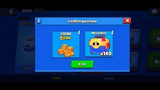 I open 140 mega boxes for 30 gems in a hacked brawl stars!