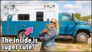 She built a stealth tiny home inside of an ambulance