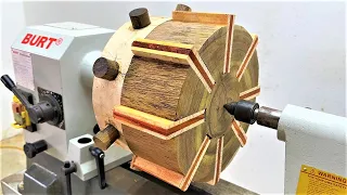 The Woodworking Process Is Extremely Simple And Creates Great Ideas From A Carpenter On A Wood Lathe