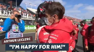 Charles Leclerc : "It's more stressful watching my little brother race" | Dutch Grand Prix