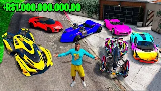 COLECIONANDO CARROS BILIONÁRIOS NO GTA 5!