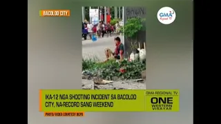 One Western Visayas: Ika-12 nga Shooting Incident sa Bacolod City, Na-record sang Weekend