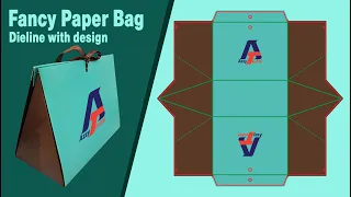 Ladies Fancy bag Design with Die cut / Template perfect Tutorial on Adobe Illustrator 2024