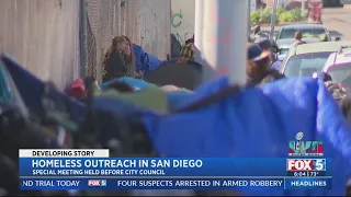 San Diego City Council Meets To Discuss Homeless Crisis