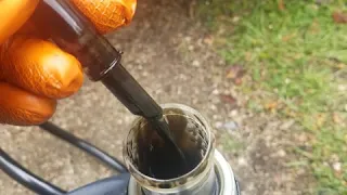 Parkside oil suction pump test / Bomba de extração  óleo