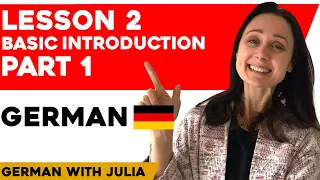 Lesson 2 Basic Introduction in German Part 1 (A1 German for beginners)