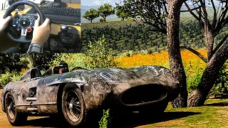 Rebuilding a Mercedes Benz 300 SLR 1955 Forza Horizon 5 - Logitech G29 And Shifter 4K Gameplay