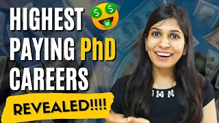 Best high paying PhD Career Options 🔥🤯