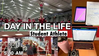 Day in the Life of a College Athlete | workouts, class, and practice