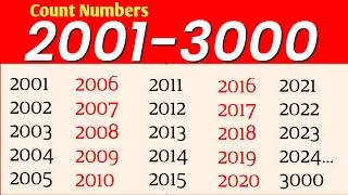 2001 To 3000 Numbers in words in English || 2001 - 3000 English numbers with spelling