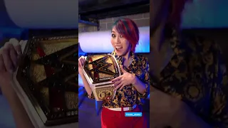 AND NEW WWE WOMEN'S CHAMPION ASUKA 🤩 #wwe #asuka @KanaChanTV #smackdown