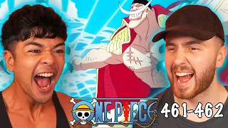 WHITEBEARD ENTERS MARINEFORD!! HE IS INSANE!! - One Piece Episode 461 & 462 REACTION + REVIEW!