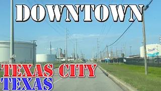 Texas City - Texas - 4K Downtown Drive