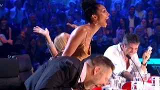 ROFL! Golden buzzer comedian makes judges can't stop laughing