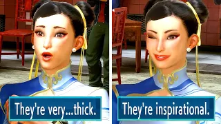 Street Fighter 6 - Telling Chun Li Her Legs Are Thick vs Inspirational (All Outcomes)