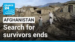 Afghanistan ends search for survivors of earthquake that killed more than 1,000 • FRANCE 24