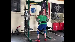 High bar squat 340lbs x 11