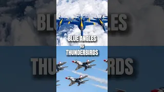 Blue angles Vs Thunderbirds #shorts #fighterjet
