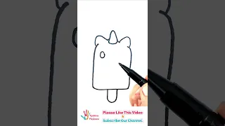 How to Draw Hello Kitty Ice Cream  #cutedrawings #cat #art #cute #cutecatdraw#draw#ytshort#shorts