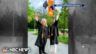 Mother and daughter graduate from university together