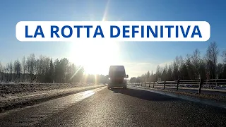 Il camper viaggia verso la Finlandia