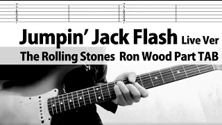 【TAB】Jumpin’ Jack Flash(Live ver.) Ron Wood Part. Guitar Cover The Rolling Stones Tutorial