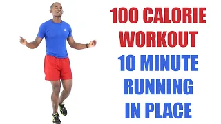 10 Minute Running in Place Workout at Home 🔥 100 Calorie Workout 🔥