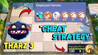 THARZ Skill 3 | CHEAT STRATEGY | 100% HP | 5 Gold Hero ONLY | Magic Chess