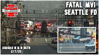 Seattle Fire responds to a fatal multi-vehicle collision