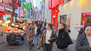 Seoul KOREA - Myeongdong Shopping Street 2024 [Travel Vlog]