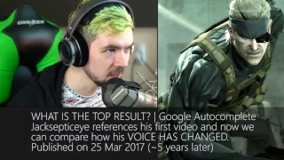 Jacksepticeye - Solid Snake Impression 2012 vs 2017