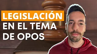 👉 Cómo introducir la LEGISLACIÓN en los TEMAS de oposiciones (Diferénciate) 👣