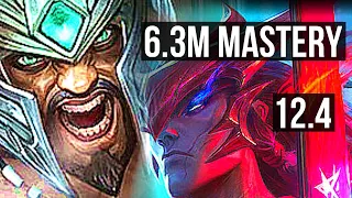 TRYNDA vs YONE (MID) | 6.3M mastery, 6 solo kills, 1000+ games, Godlike, 14/3/3 | NA Diamond | 12.4