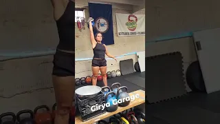 kettlebell military snatch practice