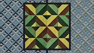 Patchwork for beginners. 3D block "Grid" in a fast way.