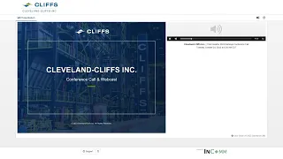 Webcast   Cleveland Cliffs Q3 2023 Earnings Conference Call