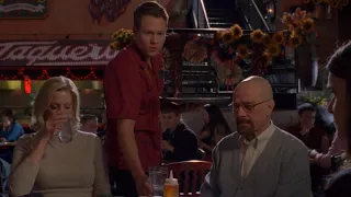 A Breaking Bad Scene recut: The Mexican restaurant meetup scene, but it’s bonkers.