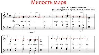 МИЛОСТЬ МИРА, муз. А. Архангельского - Сопрановая партия