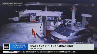 Violent carjacking caught on camera in Garden Grove