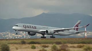 Qatar Airways Airbus A350-1000XWB takeoff from Athens (ATH) #Shorts