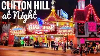 Clifton Hill at Night - Niagara Falls, Ontario CANADA - 4K | Nightlife of Niagara Falls