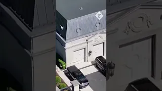 Drake's mansion shooting: Drone footage shows police activity