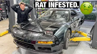 Rebuilding the Junkyard Acura NSX! Pt.1