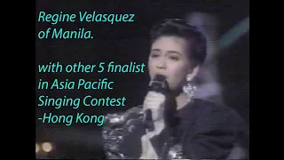 Regine Velasquez-1989 Asia Pacific Singing Contest (5 finalist/Awardings)