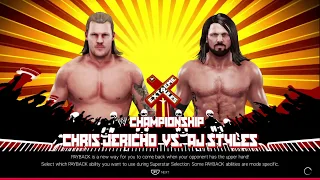 EXTREME RULES 2019- AJ STYLES VS CHRIS JERICHO FOR THE WWE CHAMPIONSHIP