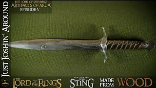 Sting - The Sword of Bilbo and Frodo - Made From Wood // The Lord Of The Rings // Just Joshin'Around