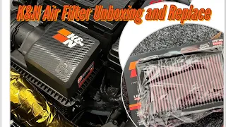 K&N Air Filter unboxing And Replace