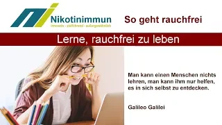 Lerne rauchfrei zu leben - Rauchen aufhören mit dem  Nichtrauchertraining von Nikotinimmun